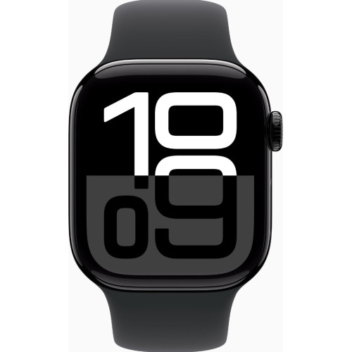 Смарт-часы Apple Watch Series 10 GPS 42mm Jet Black Alu. Case w. Black Sport Band - M/L (MWWF3)