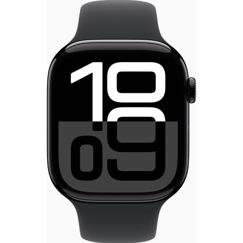 Смарт-часы Apple Watch Series 10 GPS 46mm Jet Black Alu. Case w. Black Sport Band - XL (MWX13+MXM53)