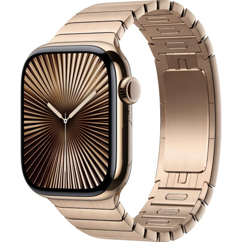 Смарт-часы Apple Watch Series 10 GPS + Cellular 42mm Gold Titanium Case w. Gold Link Bracelet (MX0N3+MXMC3)