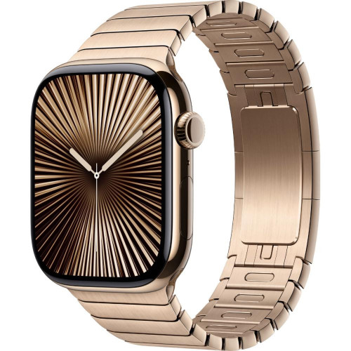 Смарт-часы Apple Watch Series 10 GPS + Cellular 46mm Gold Titanium Case w. Gold Link Bracelet (MX183+MXMH3)
