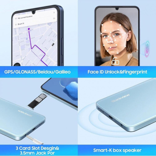 Смартфон Blackview Color 8 8/128GB Blue