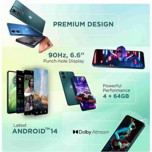 Cмартфон Motorola G04 4/64GB Sea Green (PB130021)