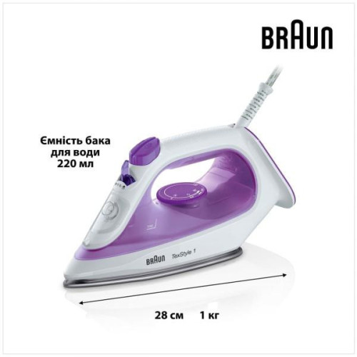 Утюг с паром Braun TexStyle 1 SI 1080 VI