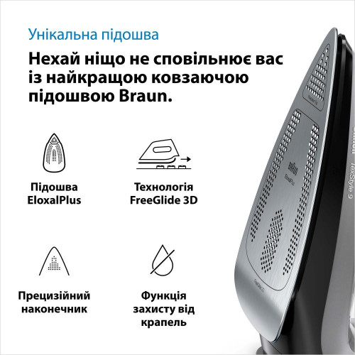 Утюг с паром Braun TexStyle 9 SI9281BK