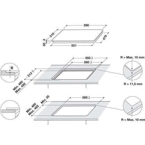 Варочная поверхность электрическая Whirlpool WB S2560 NE