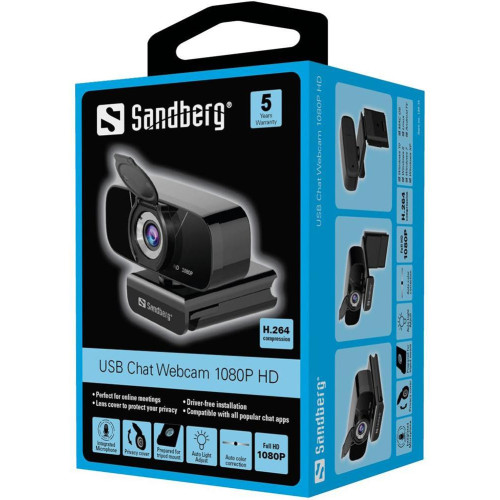 Веб-камера Sandberg Chat Webcam 1080P HD (134-15)