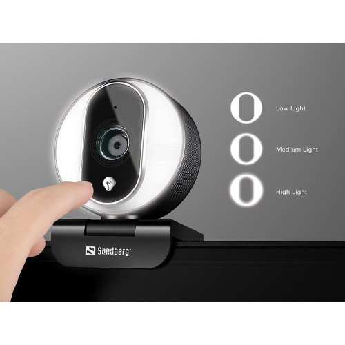 Веб-камера Sandberg Streamer Webcam Pro Full HD Autofocus Ring Light (134-12)
