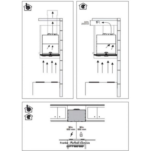 Вытяжка встраиваемая Franke Box Flush EVO FBFE BK MATT A70 (305.0665.365)