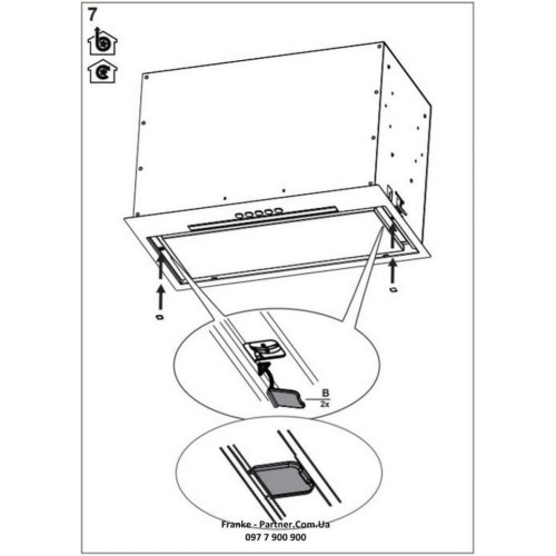 Вытяжка встраиваемая Franke Box Flush EVO FBFE XS A70 (305.0665.361)