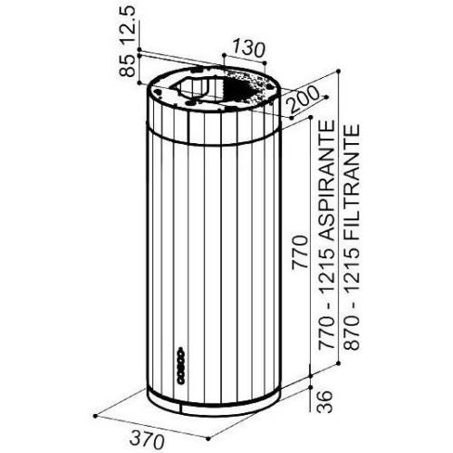 Вытяжка декоративная Faber CORINTHIA IS.WH MATT/TIB.SILVER (110.0456.219)