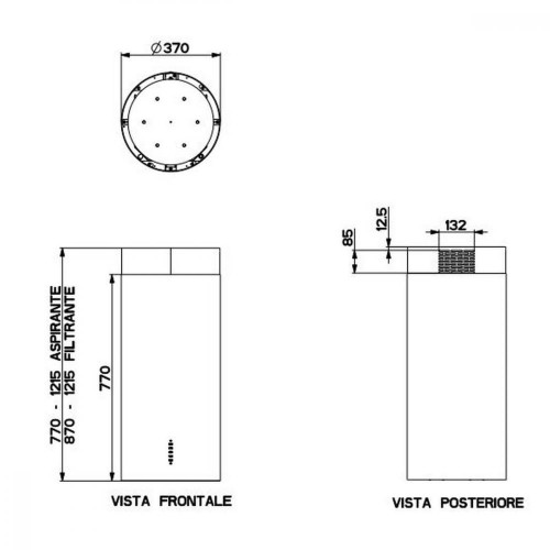 Вытяжка декоративная Faber CYLIND I.EVO PLUS WH GL (335.0492.563)