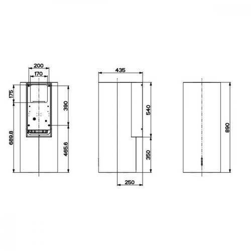 Вытяжка декоративная Faber Cylindra Plus Bk Matt A37 Black matte (335.0606.998)