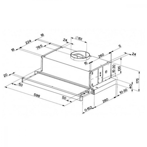 Вытяжка телескопическая Faber FLEXA NG GLASS LUX WH A60 (315.0635.138)