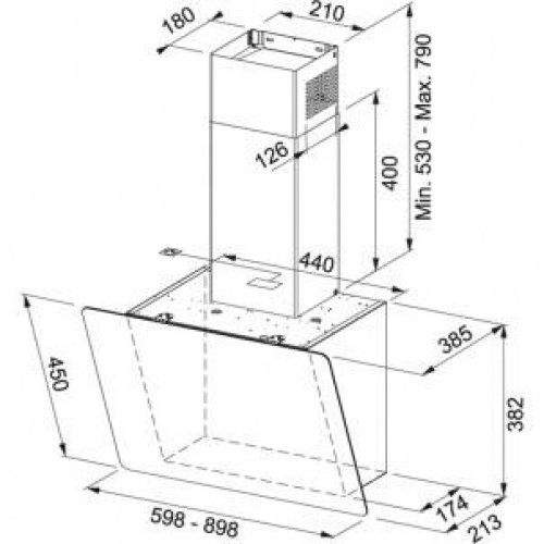 Вытяжка наклонная Franke Smart Vertical 2.0 FPJ 915 V BK/DG (330.0573.295)