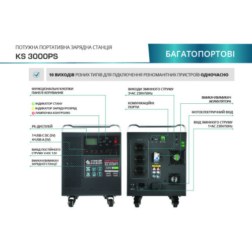 Зарядная станция Konner&Sohnen KS 3000PS