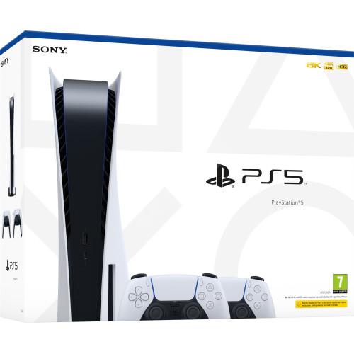 PlayStation 5 с двуми беспроводными контроллерами DualSense