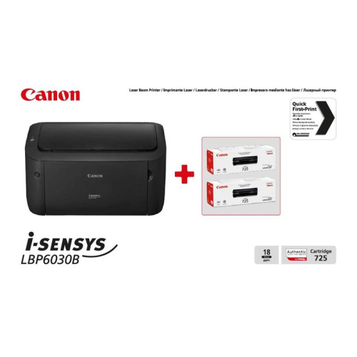 Canon i-SENSYS LBP6030B: бандл с 2 картриджами (8468B042) для эффективной печати
