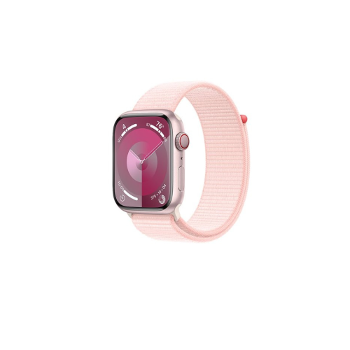 Apple Watch Series 9 GPS + Cellular 45mm Pink Alu. Case w. Light Pink Sport Loop (MRMM3)