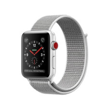 Apple Watch 42mm Series 3 GPS + Cell. Silver Alu. Case w. Seashell Sport Loop (MQKQ2)