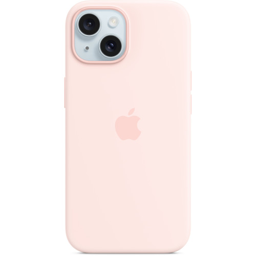 Apple iPhone 15 Silicone Case with MagSafe - Light Pink (MT0U3)