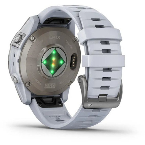 Garmin Epix Pro 2 Sapphire Titanium Watch with Whitestone Band