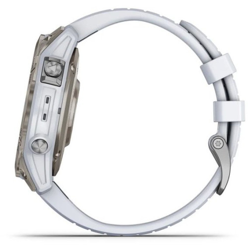 Garmin Epix Pro 2 Sapphire Titanium Watch with Whitestone Band