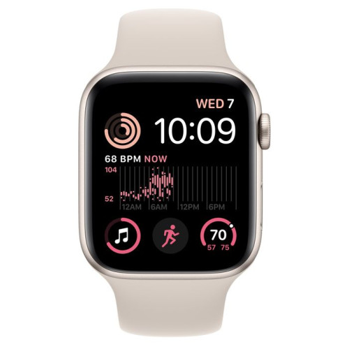 Новий Apple Watch SE 2 GPS зі Starlight Aluminum Case та Starlight Sport Band - M/L (MNTE3)