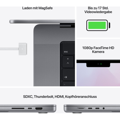 Apple MacBook Pro 14" Space Gray 2021 (Z15H0010C)