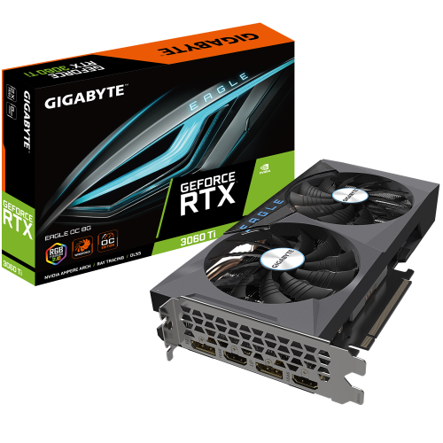 Новый GIGABYTE RTX3060Ti EAGLE OC 2.0 с 8Гб памяти LHR