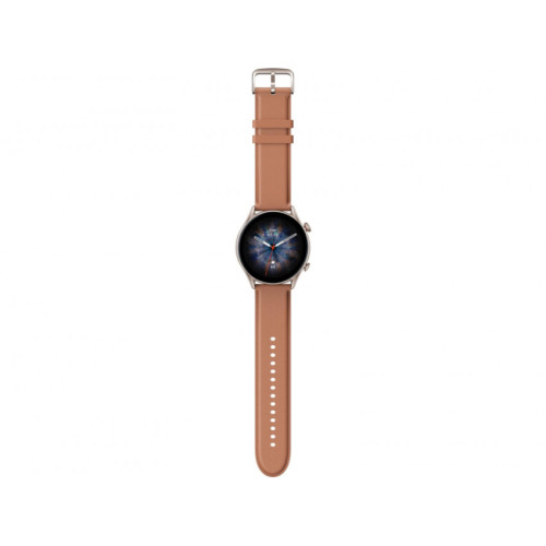 Amazfit GTR 3 Pro: Luxurious Brown Leather Design