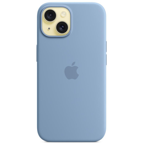 Apple iPhone 15 Silicone Case with MagSafe - Winter Blue (MT0Y3)