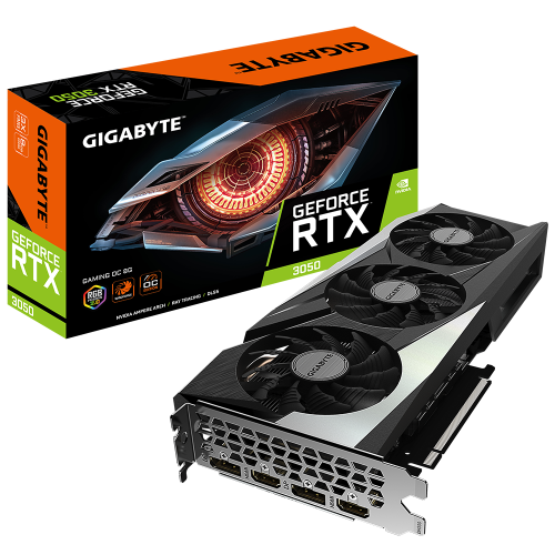 Відеокарта Видеокарта GIGABYTE GeForce RTX3050 8Gb GAMING OC (GV-N3050GAMING OC-8GD)