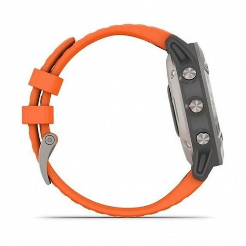 Garmin Fenix 6 Pro Sapphire Titanium with Ember Orange Band (010-02158-14/15)