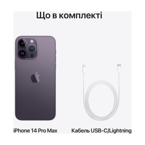 Apple iPhone 14 Pro 128GB Deep Purple (MQ0G3) UA