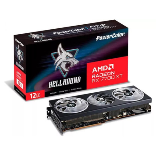 PowerColor Radeon RX 7700 XT 12GB Hellhound (RX 7700 XT 12G-L/OC)