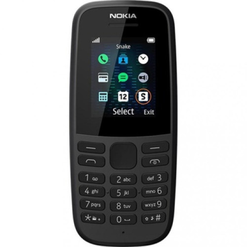Nokia 105 Dual Sim 2019 Black (16KIGB01A01) (UA)