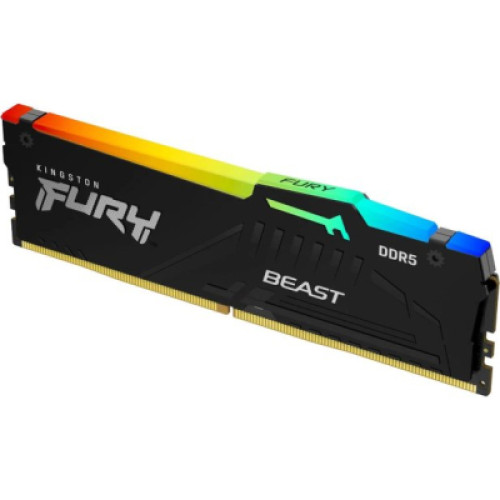 Kingston Fury (ex.HyperX) DDR5 16GB 5200 MHz Beast RGB AM5 Black (KF552C36BBEA-16)