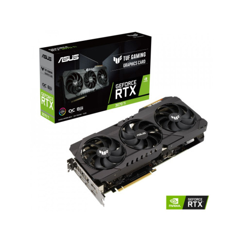 Видеокарта ASUS GeForce RTX3070 Ti 8Gb TUF OC GAMING (TUF-RTX3070TI-O8G-GAMING)