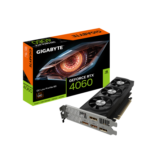 Gigabyte GeForce RTX4060 8Gb OC Low Profile (GV-N4060OC-8GL)