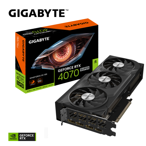 Gigabyte GeForce RTX4070 SUPER 12Gb WINDFORCE OC (GV-N407SWF3OC-12GD)