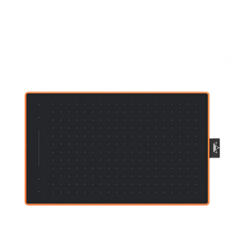 Huion Inspiroy RTM-500 Orange - графічний планшет з оранжевим дизайном.