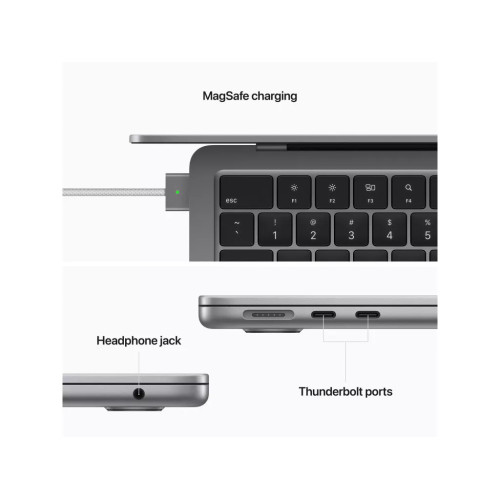Apple MacBook Air 13,6" M2 Space Gray 2022 (Z15S000D9)