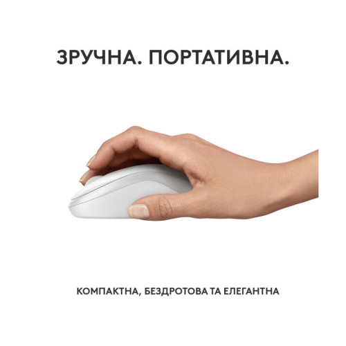 Logitech M240 Off White - надійна і стильна бездротова миша (910-007120)