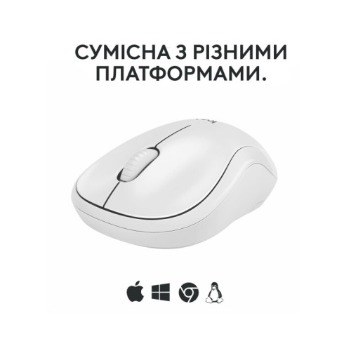 Logitech M240 Off White - надійна і стильна бездротова миша (910-007120)