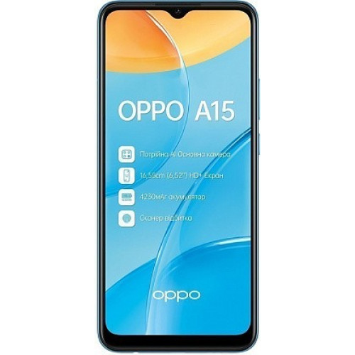 Смартфон OPPO A15 3/32GB Mystery Blue