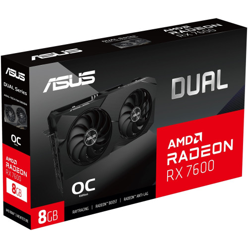 Asus Radeon RX 7600 8Gb DUAL OC (DUAL-RX7600-O8G-V2)