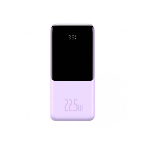 Baseus Elf Power Bank - 10000mAh, 22.5W, Digital Display, Fast Charge - Purple