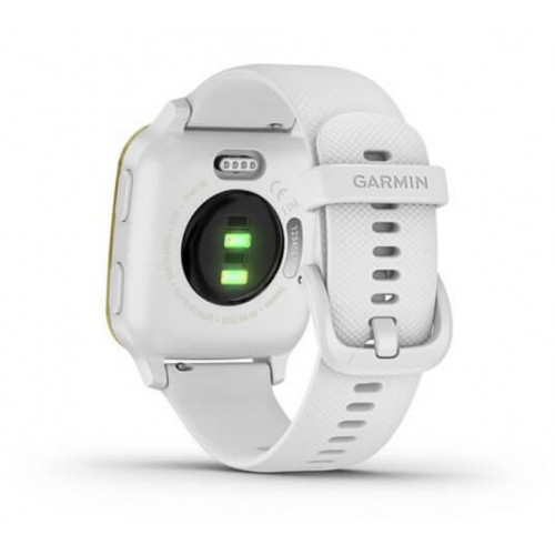 Garmin Venu Sq White/Light Gold: Fitness Tracker with Style