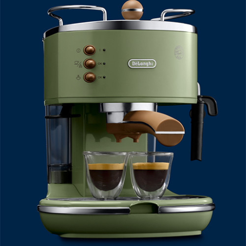 Рожковая кофеварка эспрессо Delonghi Icona Vintage ECOV 311.GR