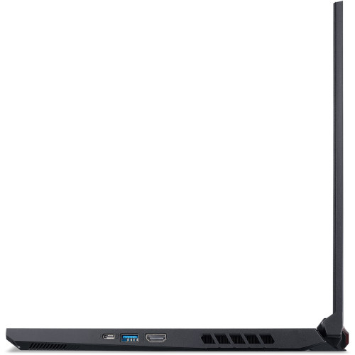 Acer Nitro 5 AN515-57: мощный геймерский ноутбук в черном корпусе.